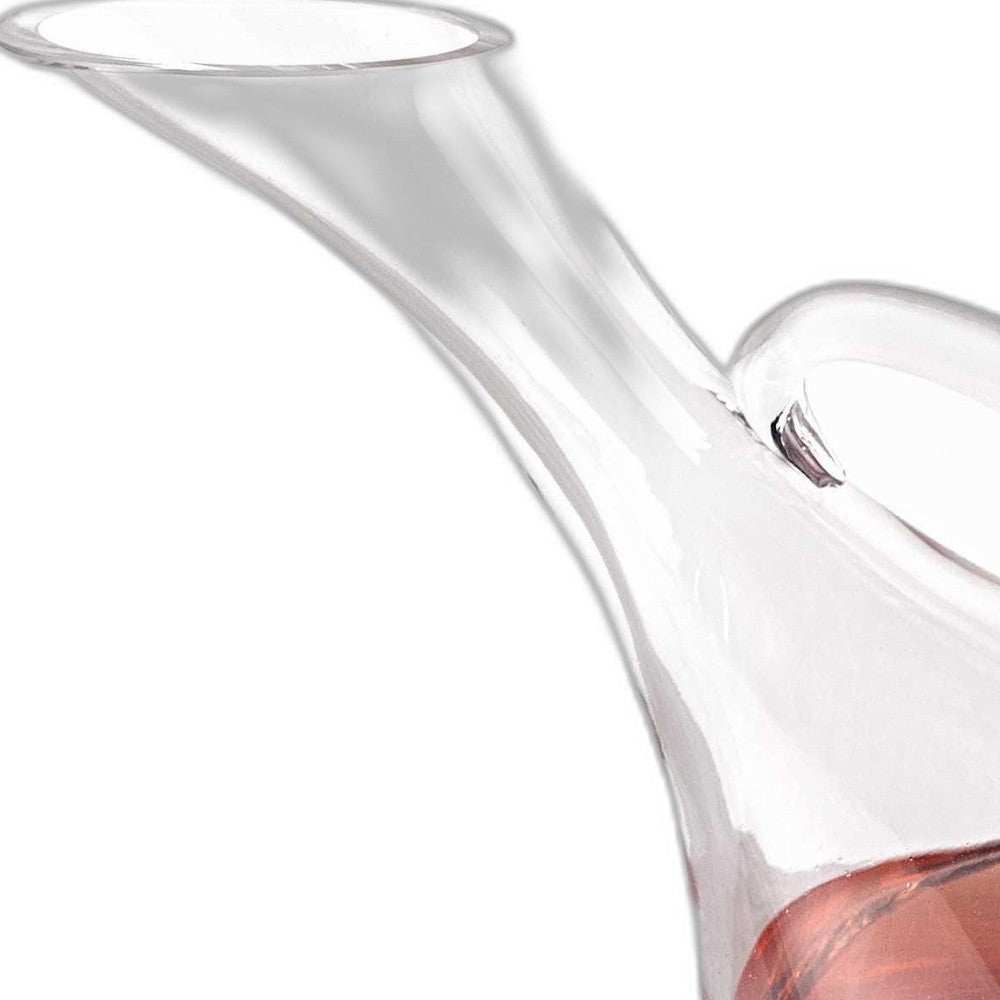 Mouth Blown Glass Wine Carafe 32 Oz - Homeroots - Flyclothing LLC
