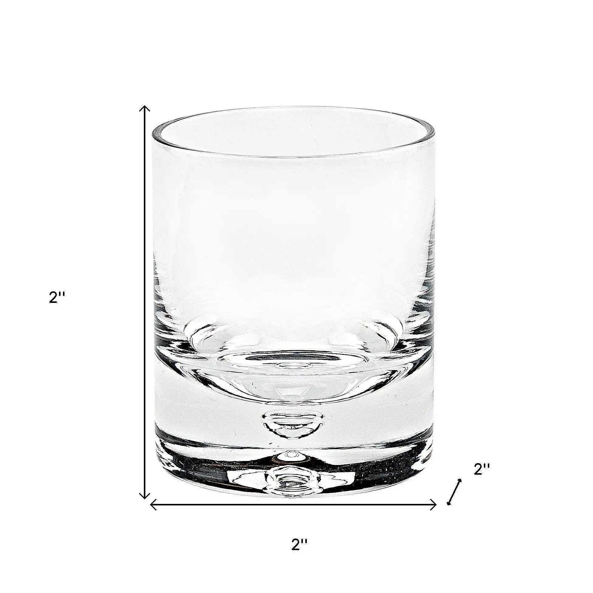 4 Pc Set Single Old Fashioned Lead Free Crystal Scotch Glass 6 Oz - Homeroots - Flyclothing LLC