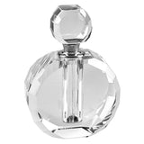 5" Clear Crystal Decorative Bottle Tabletop Sculpture - Homeroots