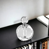 5" Clear Crystal Decorative Bottle Tabletop Sculpture - Homeroots