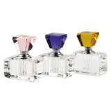 3" Clear Crystal Decorative Bottle Tabletop Sculpture - Homeroots