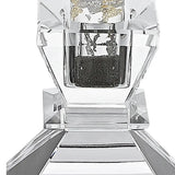 Hand Crafted Crystal Pair Of Handcrafted Candle Holders - Homeroots - Flyclothing LLC