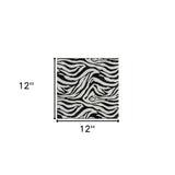12" X 4" Black and White Iron Wall Decor - Homeroots - Flyclothing LLC