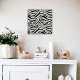12" X 4" Black and White Iron Wall Decor - Homeroots