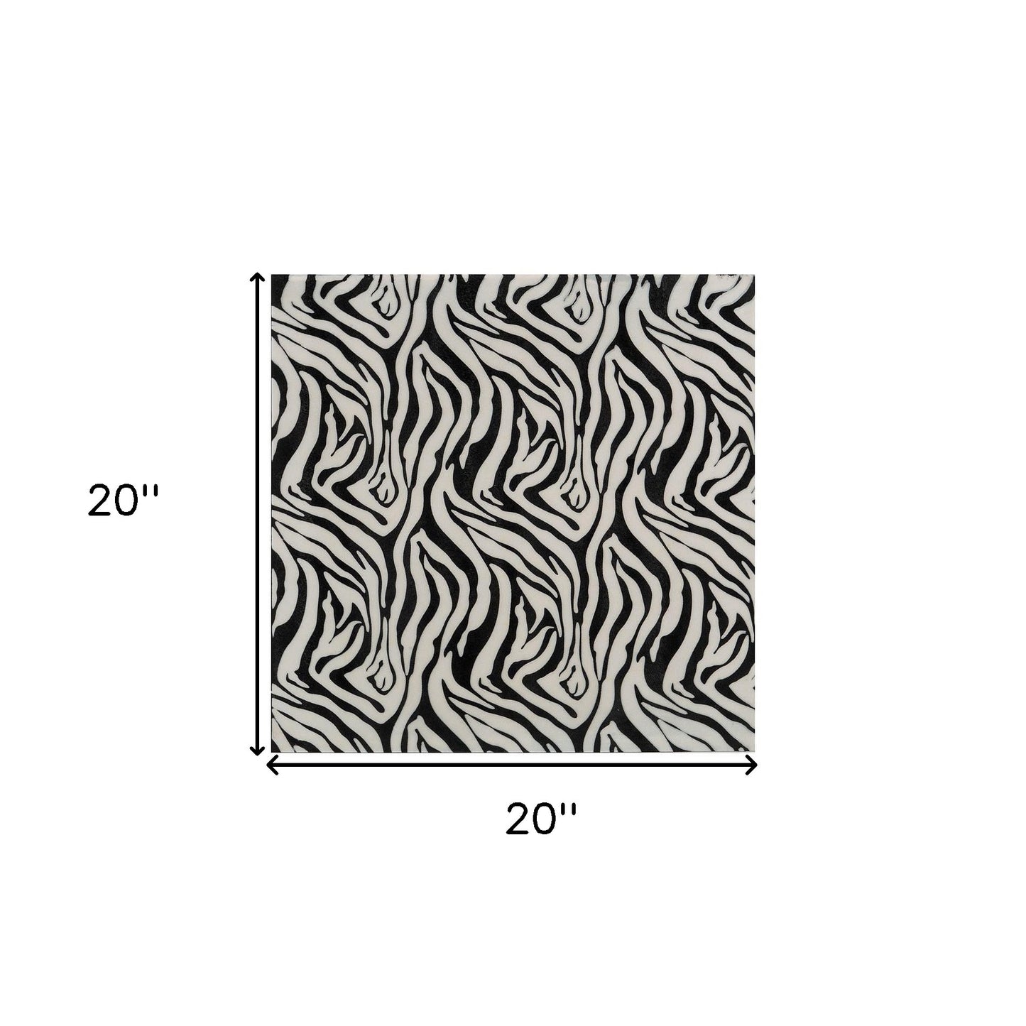 20" X 4" Black and White Iron Wall Decor - Homeroots - Flyclothing LLC
