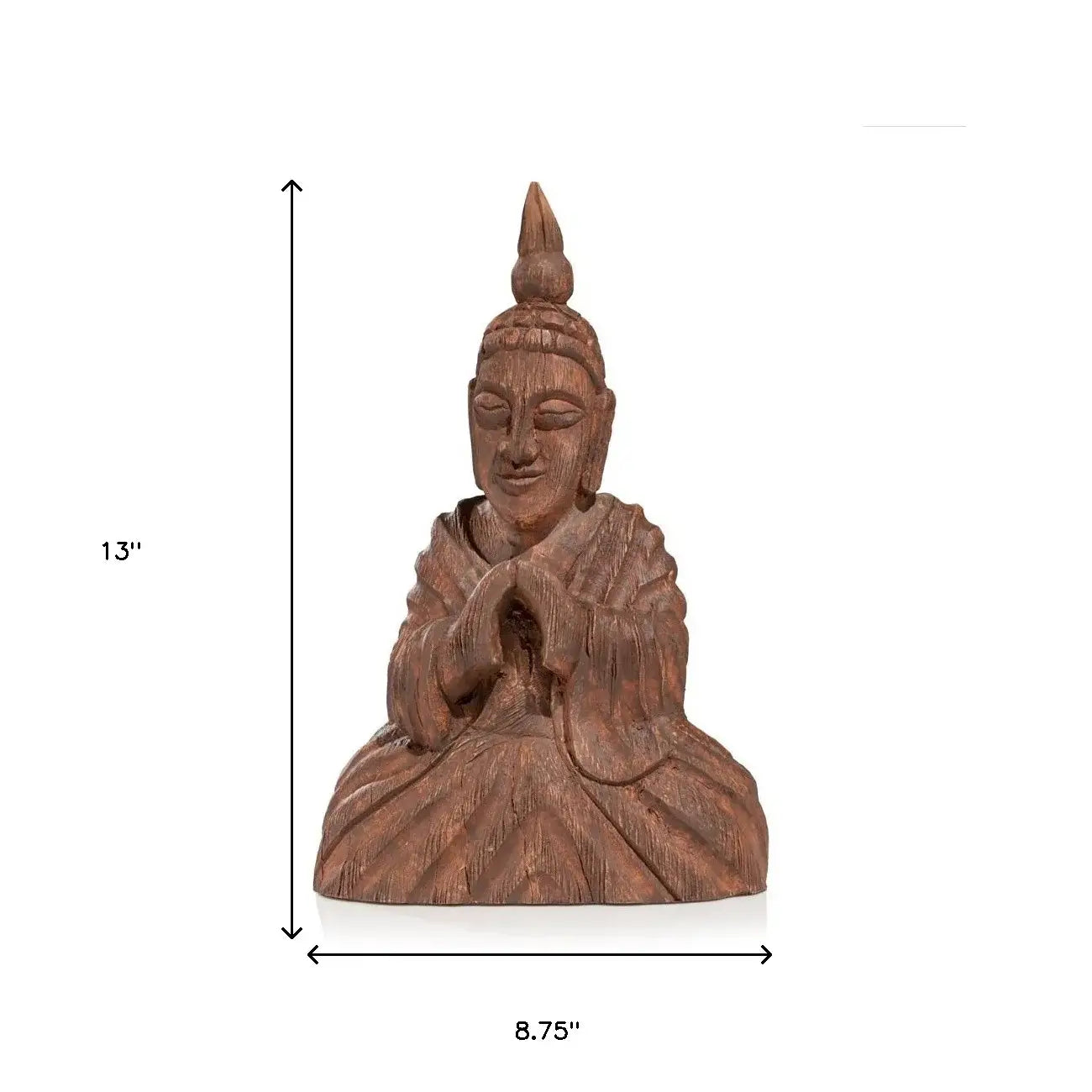 13" X 4" Brown Wood Wall Decor - Homeroots - Flyclothing LLC