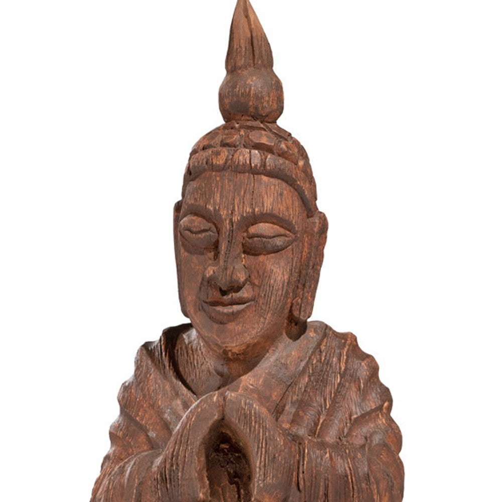 13" X 4" Brown Wood Wall Decor - Homeroots - Flyclothing LLC
