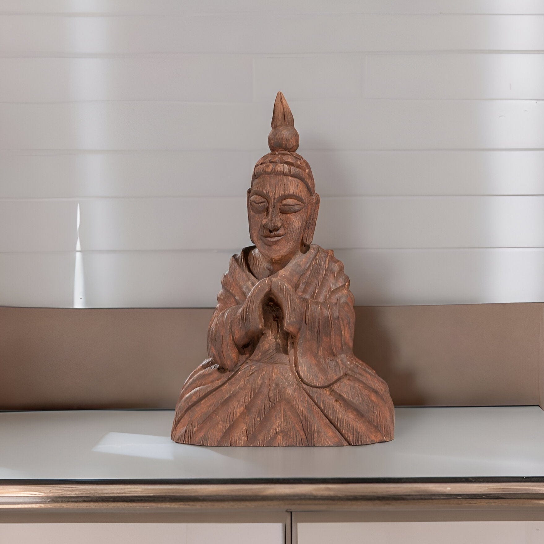13" X 4" Brown Wood Wall Decor - Homeroots - Flyclothing LLC