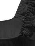 Ruched Square Neck Tank - Trendsi - Flyclothing LLC