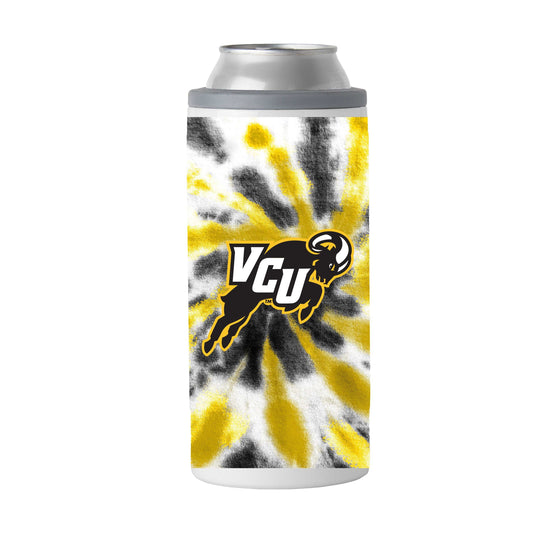 Virginia Commonwealth 12oz Tie Dye Slim Can Coolie - Logo Brands - Flyclothing LLC