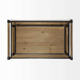 Set of Two Brown Wood Indoor Outdoor Serving Tray With Handles - Homeroots - Flyclothing LLC