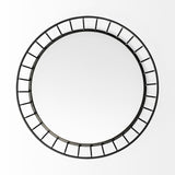 20" Black Round Metal Indoor Outdoor Serving Tray With Handles - Homeroots - Flyclothing LLC