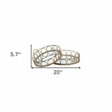 Set of Two Brown Round Wood Indoor Outdoor Vanity Tray With Handles - Homeroots - Flyclothing LLC