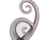 11" Clear and Brown Murano Glass Modern Abstract Tabletop Sculpture - Homeroots - Flyclothing LLC