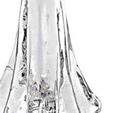 12" Mouth Blown Clear Glass Christmas Tree Sculpture - Homeroots