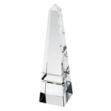 11" Clear Crystal Obelisk Statue - Homeroots
