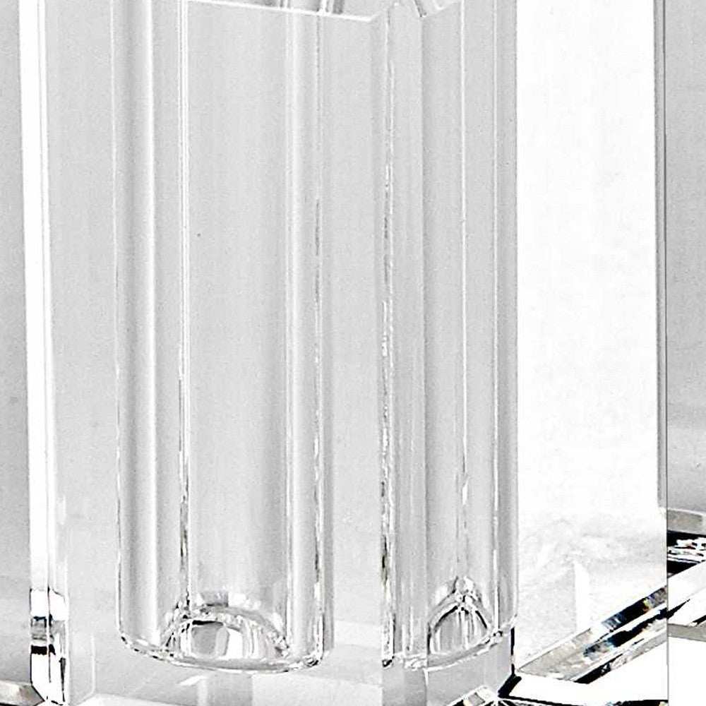 Handcrafted Optical Crystal And Silver Large Size Salt And Pepper Shakers - Homeroots - Flyclothing LLC