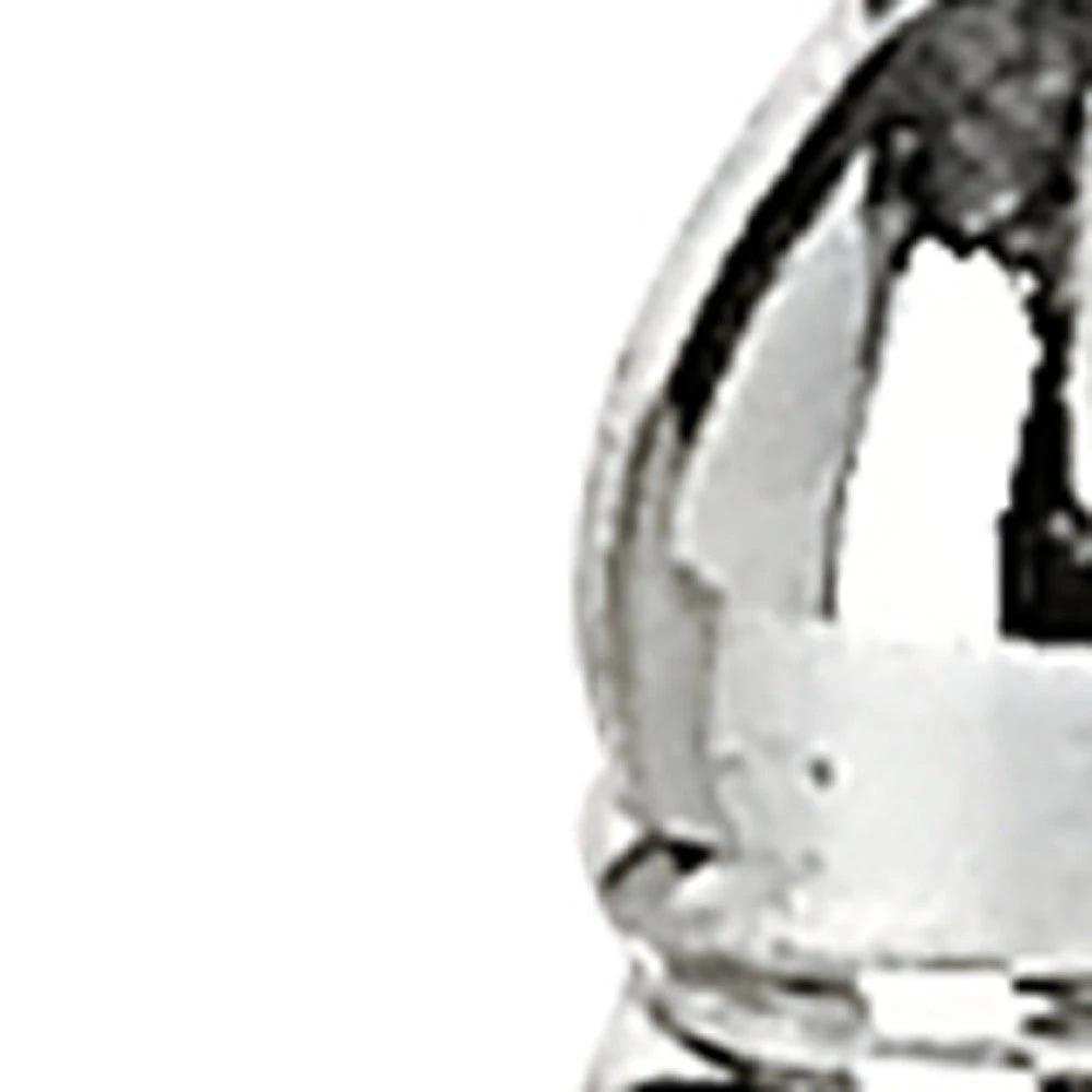 Handcrafted Optical Crystal And Silver Square Size Salt And Pepper Shakers - Homeroots - Flyclothing LLC