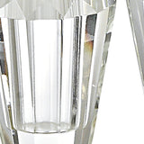 Handcrafted Optical Crystal And Gold Pair Of Salt And Pepper Shakers - Homeroots