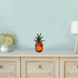 9" Orange Murano Glass Pineapple Statue Tabletop Sculpture - Homeroots - Flyclothing LLC