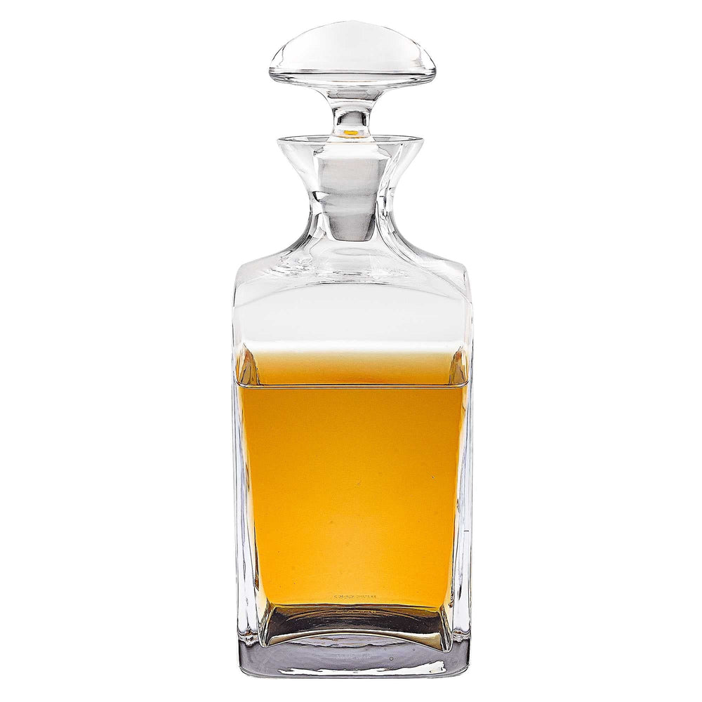 Mouth Blown European Crystal Scotch Or Whiskey Decanter 34 Oz - Homeroots