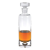 Mouth Blown European Crystal Round Decanter 28 Oz - Homeroots - Flyclothing LLC