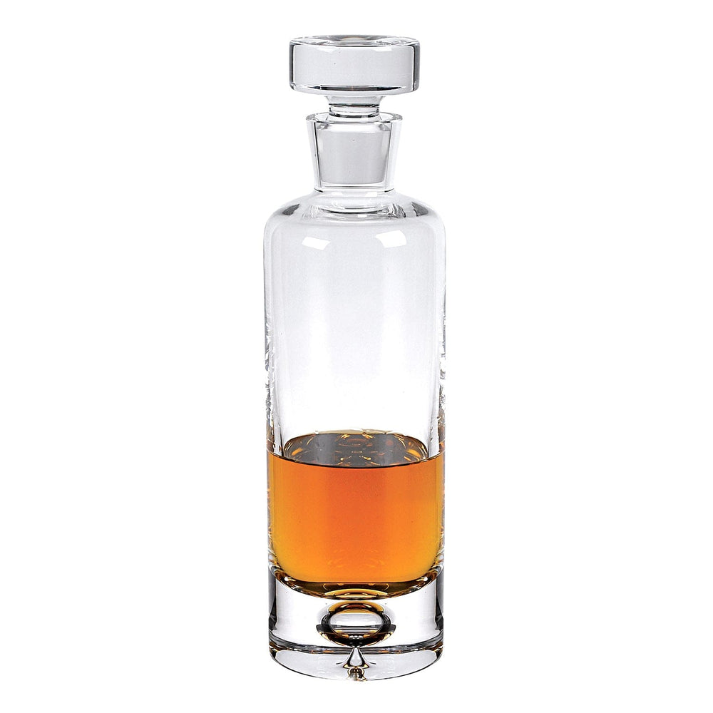 Mouth Blown European Crystal Round Decanter 28 Oz - Homeroots