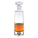 Mouth Blown European Crystal Round Decanter 28 Oz - Homeroots
