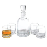 Mouth Blown European Crystal 5 Pc Whiskey Set - Homeroots