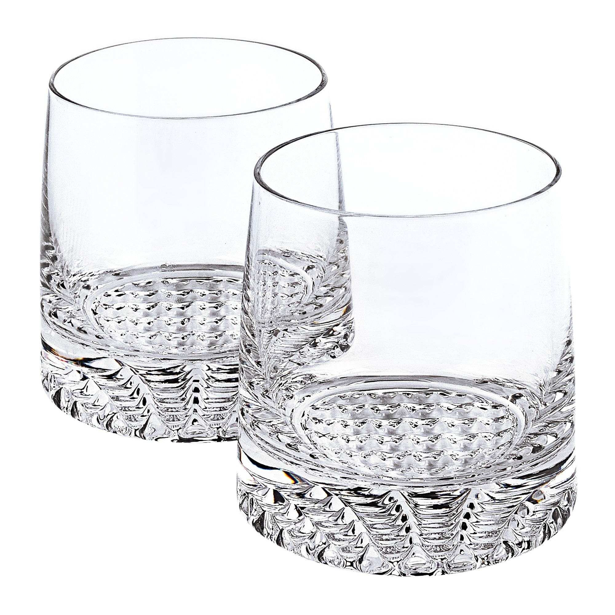 Mouth Blown European Crystal Whiskey Set 4 Pc Rocks Or Dof Set - Homeroots - Flyclothing LLC