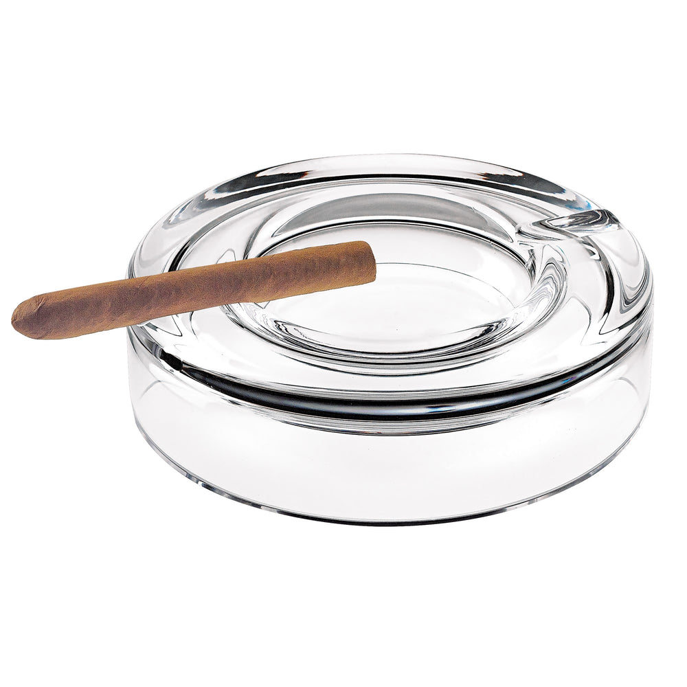 Mouth Blown European Crystal Cigar Ash Tray - Homeroots