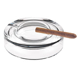 Mouth Blown European Crystal Cigar Ash Tray - Homeroots