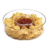 Mouth Blown European Crystal Chip N Dip - Homeroots