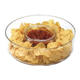 Mouth Blown European Crystal Chip N Dip - Homeroots