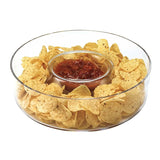 Mouth Blown European Crystal Chip N Dip - Homeroots