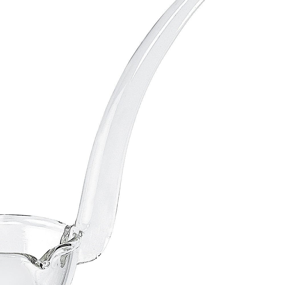 7" Mouth Blown Crystal Gravy Ladle - Homeroots