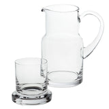 8 Mouth Blown Glass 2 Pc Bedside Or Desktop Carafe Set  24 Oz - Homeroots