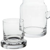 8 Mouth Blown Glass 2 Pc Bedside Or Desktop Carafe Set  24 Oz - Homeroots