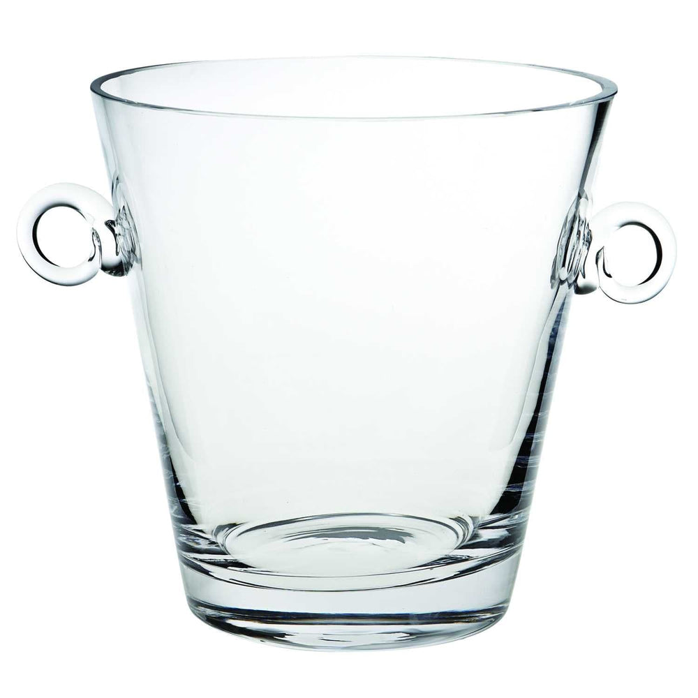 8 Mouth Blown European Glass Ice Bucket Or Cooler - Homeroots