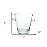 8 Mouth Blown European Glass Ice Bucket Or Cooler - Homeroots - Flyclothing LLC