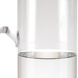 12" Clear Mouth Blown Lead Free Crystal Glass Pitcher - Homeroots