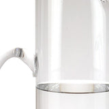 10" Clear Mouth Blown Lead Free Crystal Glass Pitcher - Homeroots - Flyclothing LLC