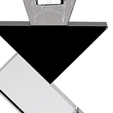 Black Crystal Geometric Tabletop Pillar Candle Holders - Homeroots - Flyclothing LLC