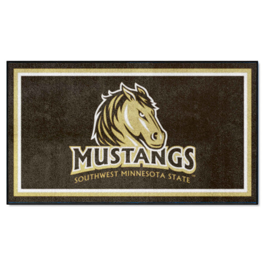Southwest Minnesota State Mustangs 3ft. x 5ft. Plush Area Rug