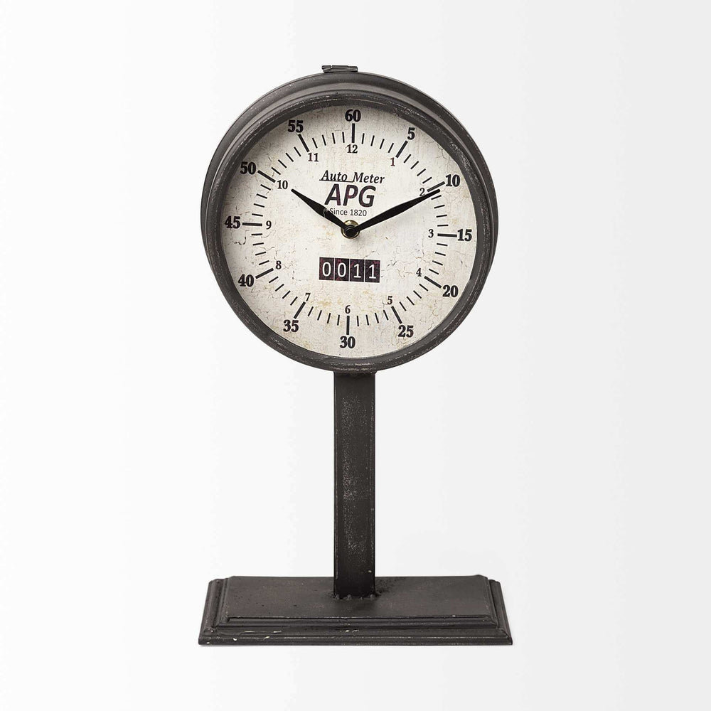 Rectangular Table Clock With Automobile Speedometer Style - Homeroots - Flyclothing LLC
