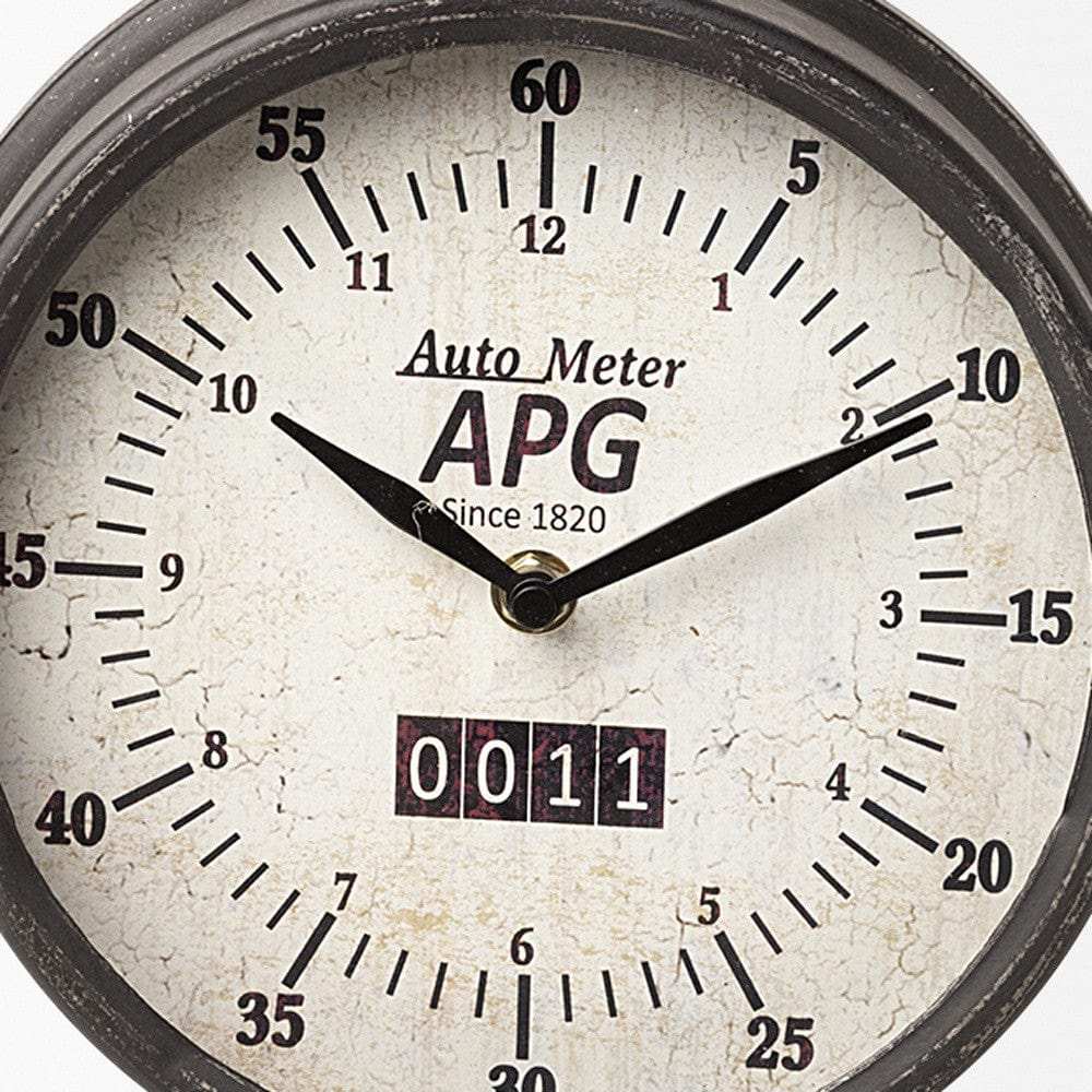 Rectangular Table Clock With Automobile Speedometer Style - Homeroots - Flyclothing LLC