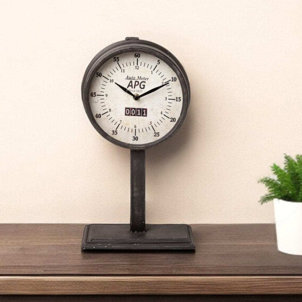 Rectangular Table Clock With Automobile Speedometer Style - Homeroots - Flyclothing LLC