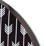 4" Circle Black And White Wood Analog Wall Clock - Homeroots