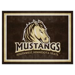 Southwest Minnesota State Mustangs 8ft. x 10 ft. Plush Area Rug - Southwest Minnesota State