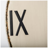 3" Circle Black Wood Analog Wall Clock - Homeroots - Flyclothing LLC